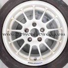 JDM Enkei Sport RC-T5 White 15" Wheel and Tire Set 
